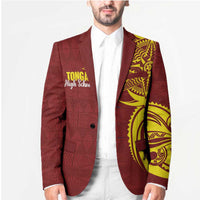 Personalised Tonga High School Blazer THS Tongan Ngatu Pattern - Polynesian Pride