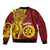 Personalised Tonga High School Bomber Jacket THS Tongan Ngatu Pattern - Polynesian Pride