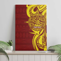 Personalised Tonga High School Canvas Wall Art THS Tongan Ngatu Pattern - Polynesian Pride