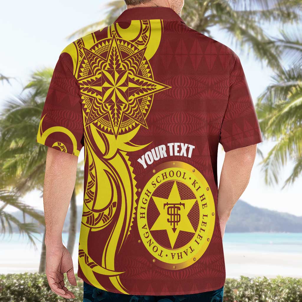 Personalised Tonga High School Hawaiian Shirt THS Tongan Ngatu Pattern - Polynesian Pride