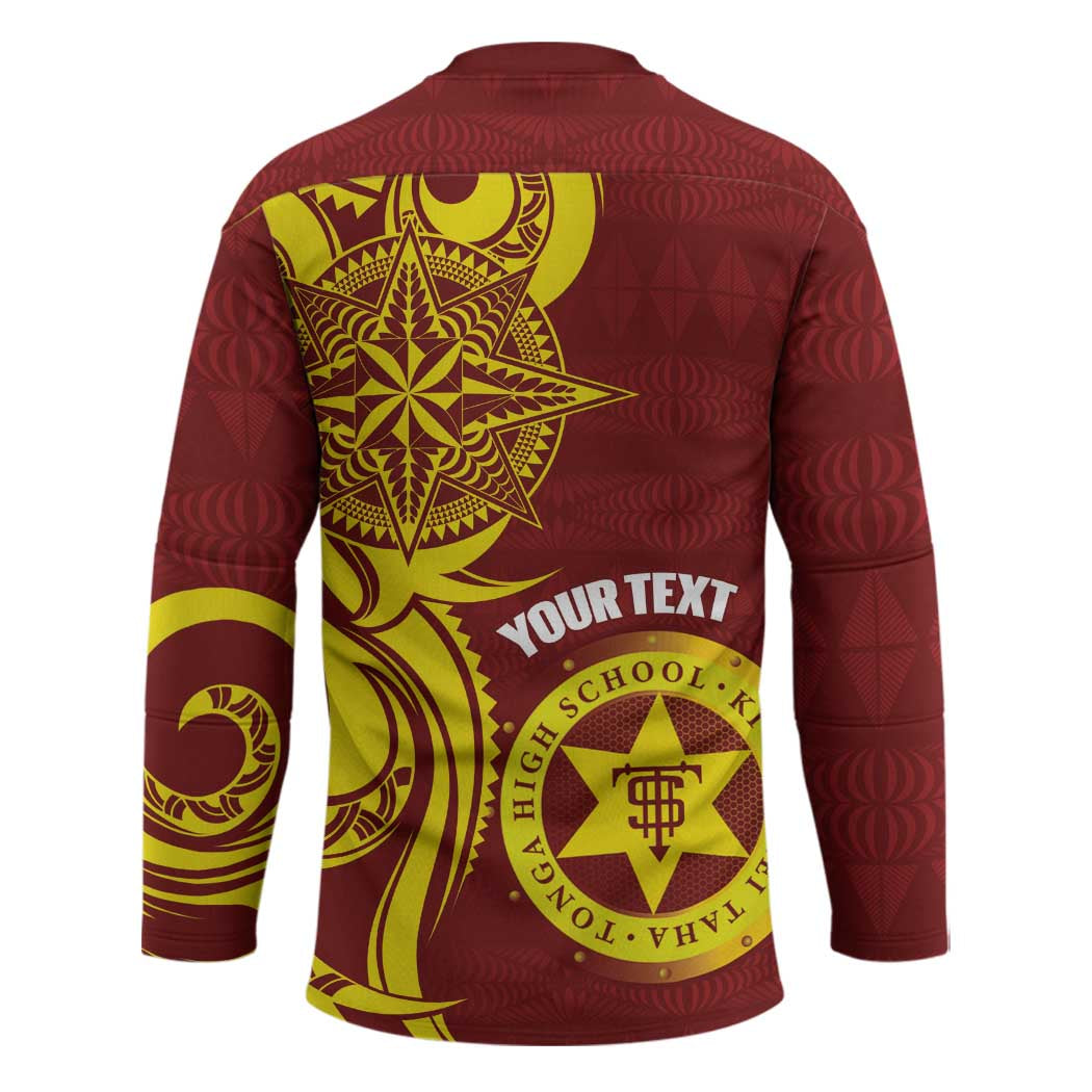 Personalised Tonga High School Hockey Jersey THS Tongan Ngatu Pattern - Polynesian Pride