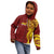 Personalised Tonga High School Kid Hoodie THS Tongan Ngatu Pattern - Polynesian Pride