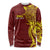 Personalised Tonga High School Long Sleeve Shirt THS Tongan Ngatu Pattern - Polynesian Pride