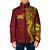 Personalised Tonga High School Padded Jacket THS Tongan Ngatu Pattern - Polynesian Pride