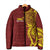 Personalised Tonga High School Padded Jacket THS Tongan Ngatu Pattern - Polynesian Pride