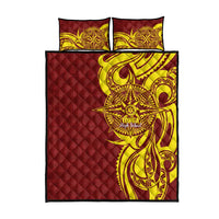 Personalised Tonga High School Quilt Bed Set THS Tongan Ngatu Pattern - Polynesian Pride