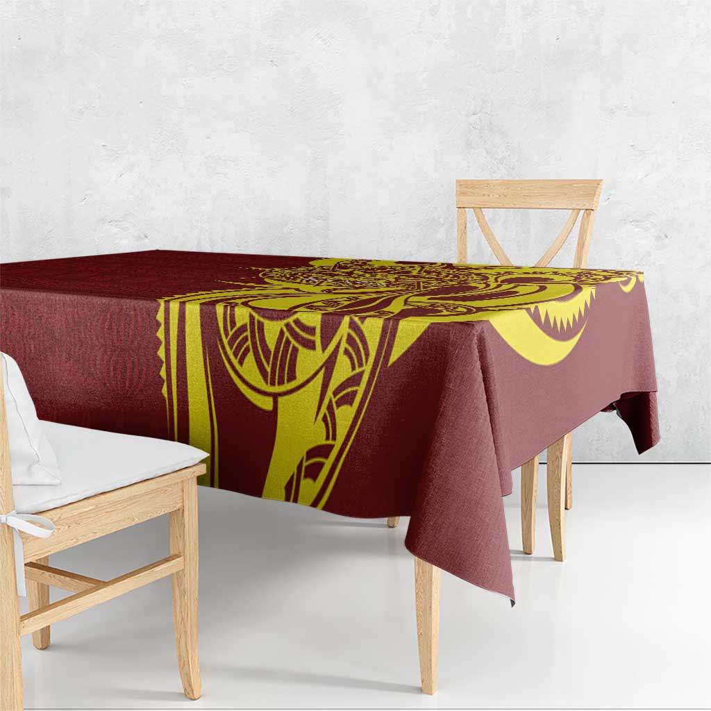 Personalised Tonga High School Tablecloth THS Tongan Ngatu Pattern - Polynesian Pride