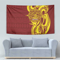 Personalised Tonga High School Tapestry THS Tongan Ngatu Pattern - Polynesian Pride