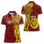 Personalised Tonga High School Women Polo Shirt THS Tongan Ngatu Pattern - Polynesian Pride