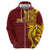 Personalised Tonga High School Zip Hoodie THS Tongan Ngatu Pattern - Polynesian Pride