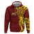 Personalised Tonga High School Zip Hoodie THS Tongan Ngatu Pattern - Polynesian Pride