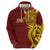 Personalised Tonga High School Zip Hoodie THS Tongan Ngatu Pattern - Polynesian Pride