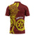 Personalised Tonga High School Zipper Polo Shirt THS Tongan Ngatu Pattern - Polynesian Pride