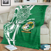Personalised Liahona - Saineha High School Blanket Tongan Ngatu Pattern - Polynesian Pride