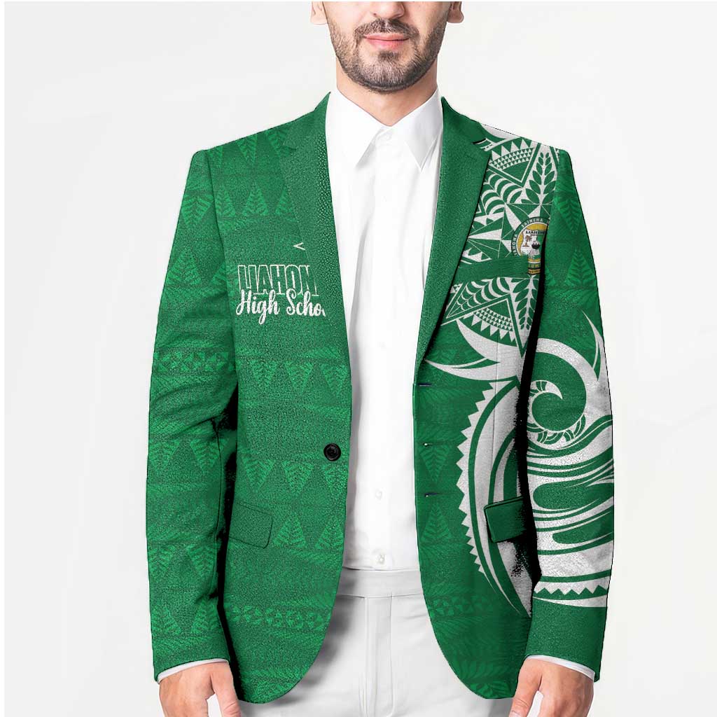 Personalised Liahona - Saineha High School Blazer Tongan Ngatu Pattern - Polynesian Pride