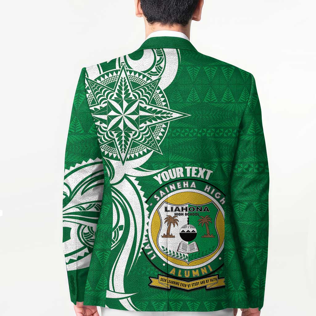 Personalised Liahona - Saineha High School Blazer Tongan Ngatu Pattern - Polynesian Pride