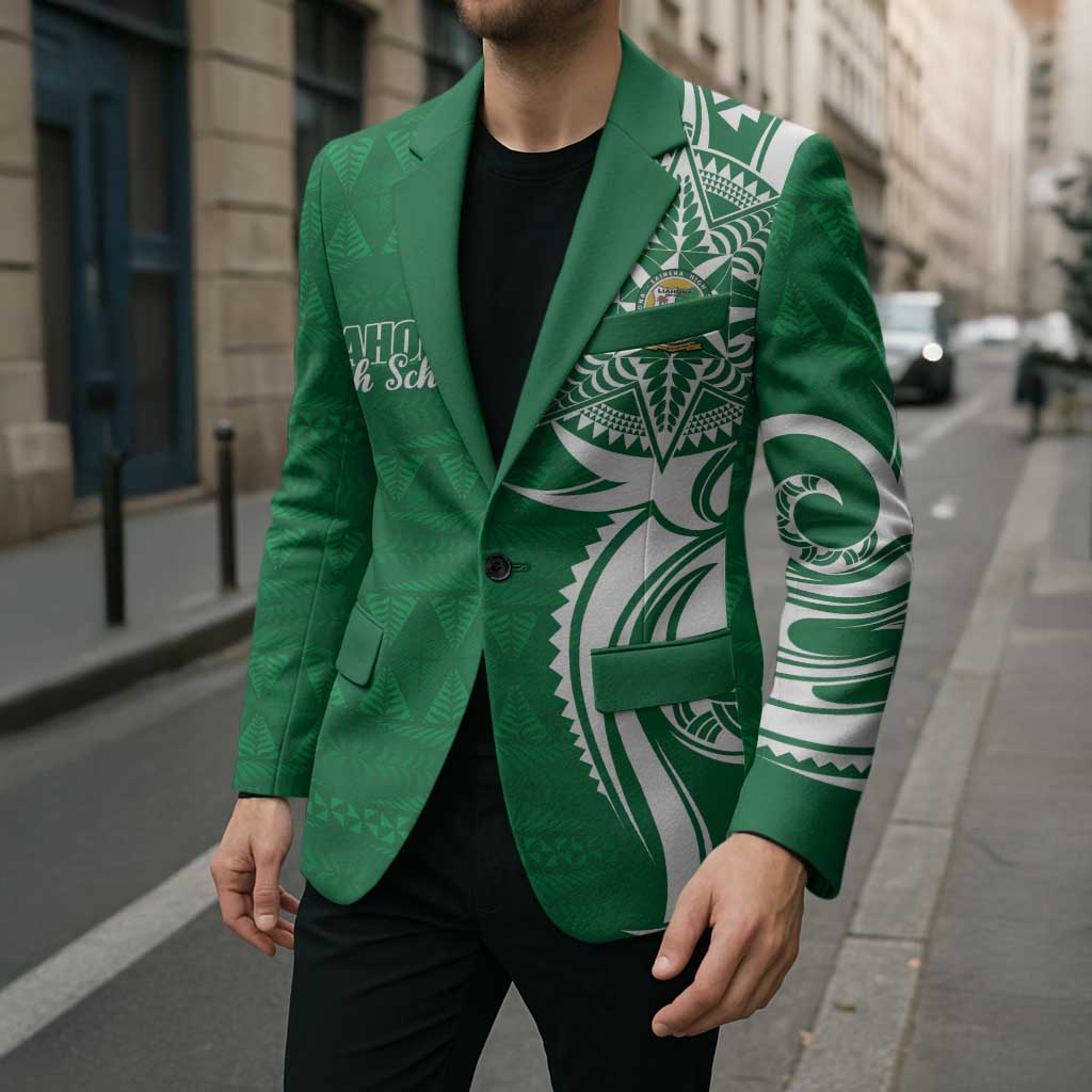 Personalised Liahona - Saineha High School Blazer Tongan Ngatu Pattern - Polynesian Pride