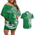 Personalised Liahona - Saineha High School Couples Matching Off Shoulder Short Dress and Hawaiian Shirt Tongan Ngatu Pattern - Polynesian Pride