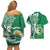 Personalised Liahona - Saineha High School Couples Matching Off Shoulder Short Dress and Hawaiian Shirt Tongan Ngatu Pattern - Polynesian Pride