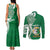 Personalised Liahona - Saineha High School Couples Matching Tank Maxi Dress and Long Sleeve Button Shirt Tongan Ngatu Pattern - Polynesian Pride