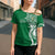 Personalised Liahona - Saineha High School Cross Shoulder Shirt Tongan Ngatu Pattern - Polynesian Pride