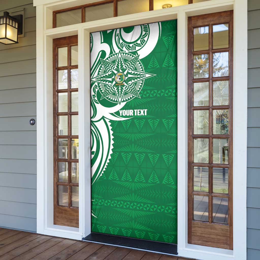 Personalised Liahona - Saineha High School Door Cover Tongan Ngatu Pattern - Polynesian Pride