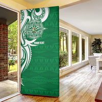Personalised Liahona - Saineha High School Door Cover Tongan Ngatu Pattern - Polynesian Pride