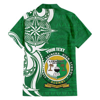 Personalised Liahona - Saineha High School Family Matching Puletasi and Hawaiian Shirt Tongan Ngatu Pattern - Polynesian Pride