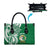 Personalised Liahona - Saineha High School Leather Bag Tongan Ngatu Pattern - Polynesian Pride