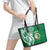 Personalised Liahona - Saineha High School Leather Tote Bag Tongan Ngatu Pattern - Polynesian Pride