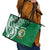 Personalised Liahona - Saineha High School Leather Tote Bag Tongan Ngatu Pattern - Polynesian Pride