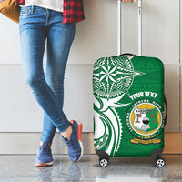 Personalised Liahona - Saineha High School Luggage Cover Tongan Ngatu Pattern - Polynesian Pride