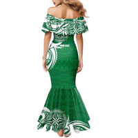 Personalised Liahona - Saineha High School Mermaid Dress Tongan Ngatu Pattern - Polynesian Pride