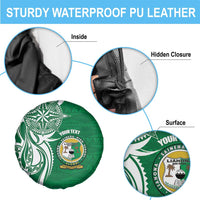 Personalised Liahona - Saineha High School Spare Tire Cover Tongan Ngatu Pattern - Polynesian Pride