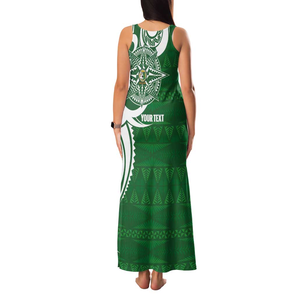 Personalised Liahona - Saineha High School Tank Maxi Dress Tongan Ngatu Pattern - Polynesian Pride