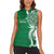 Personalised Liahona - Saineha High School Women Sleeveless Polo Shirt Tongan Ngatu Pattern - Polynesian Pride