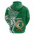 Personalised Liahona - Saineha High School Zip Hoodie Tongan Ngatu Pattern - Polynesian Pride