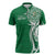 Personalised Liahona - Saineha High School Zipper Polo Shirt Tongan Ngatu Pattern - Polynesian Pride