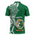 Personalised Liahona - Saineha High School Zipper Polo Shirt Tongan Ngatu Pattern - Polynesian Pride