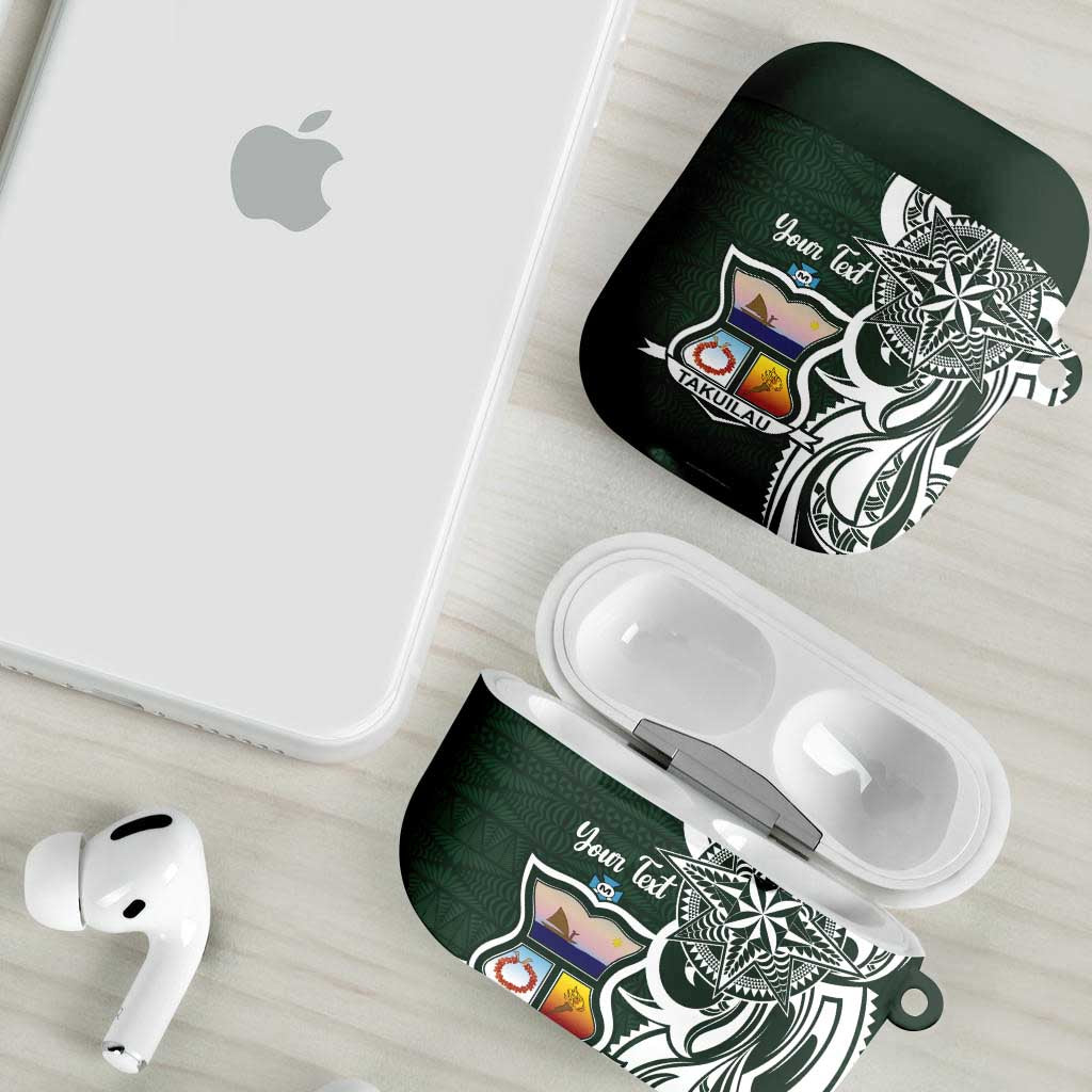 Personalised Tonga Takuilau College AirPods Case Est 1975 Tongan Ngatu Pattern - Polynesian Pride