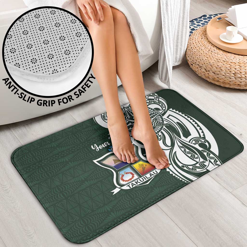 Personalised Tonga Takuilau College Bathroom Set Est 1975 Tongan Ngatu Pattern - Polynesian Pride
