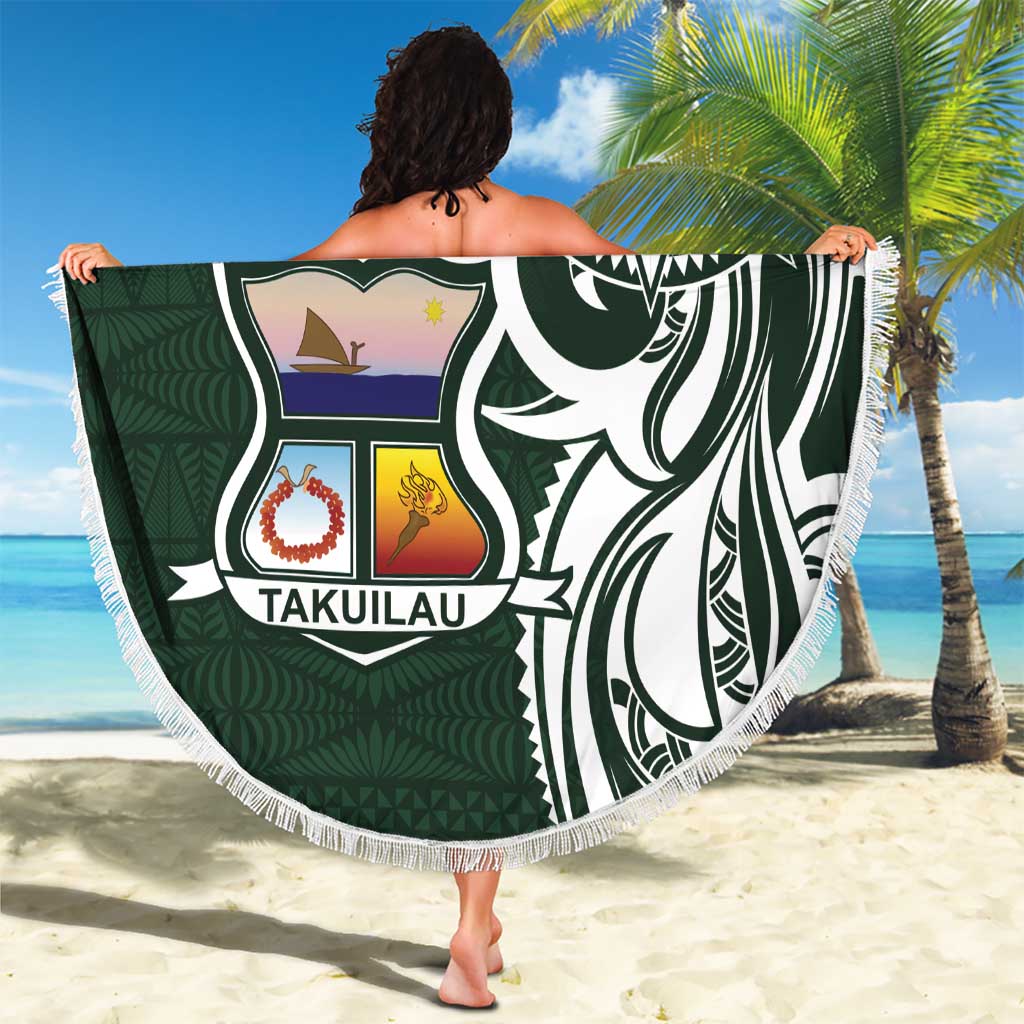 Personalised Tonga Takuilau College Beach Blanket Est 1975 Tongan Ngatu Pattern - Polynesian Pride