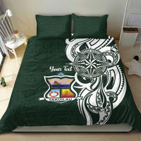 Personalised Tonga Takuilau College Bedding Set Est 1975 Tongan Ngatu Pattern - Polynesian Pride