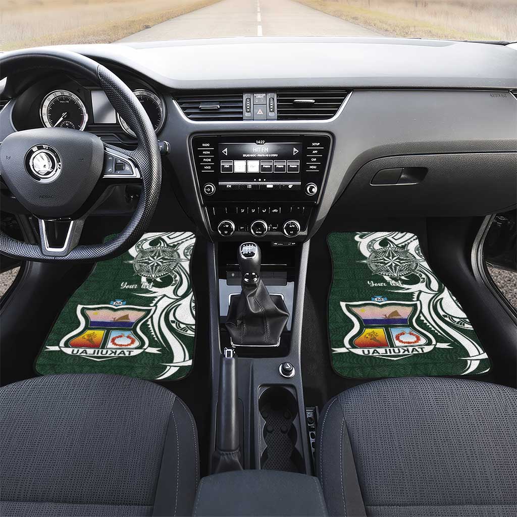 Personalised Tonga Takuilau College Car Mats Est 1975 Tongan Ngatu Pattern - Polynesian Pride