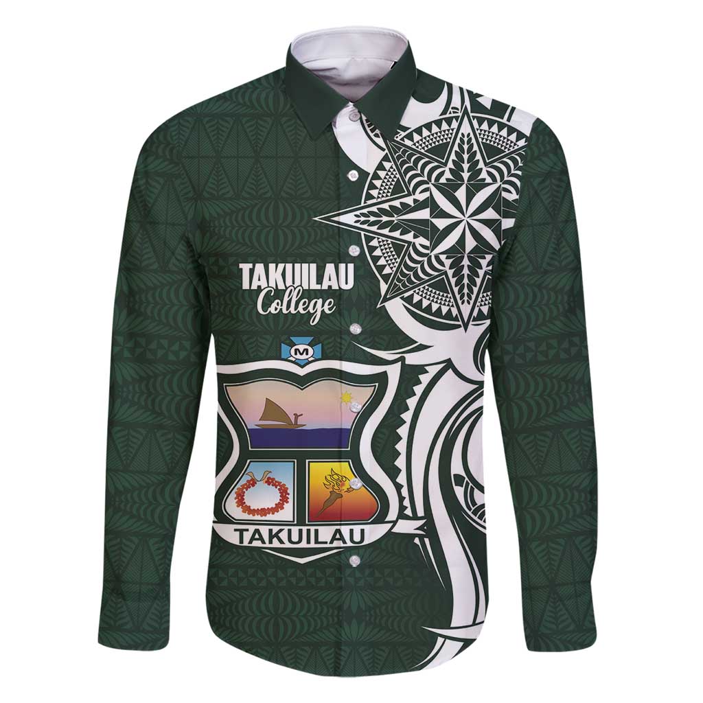 Personalised Tonga Takuilau College Family Matching Long Sleeve Bodycon Dress and Hawaiian Shirt Est 1975 Tongan Ngatu Pattern - Polynesian Pride