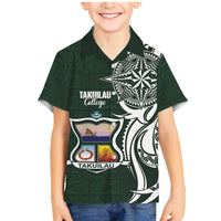 Personalised Tonga Takuilau College Family Matching Mermaid Dress and Hawaiian Shirt Est 1975 Tongan Ngatu Pattern - Polynesian Pride