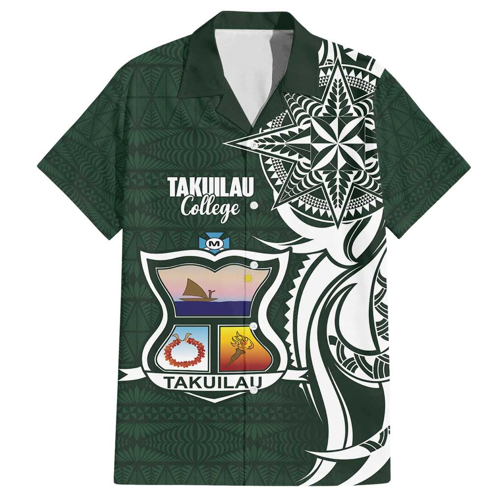 Personalised Tonga Takuilau College Family Matching Puletasi and Hawaiian Shirt Est 1975 Tongan Ngatu Pattern - Polynesian Pride