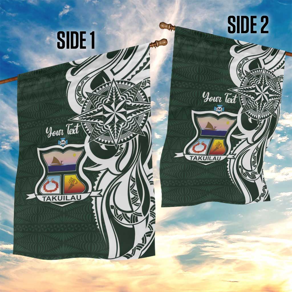 Personalised Tonga Takuilau College Garden Flag Est 1975 Tongan Ngatu Pattern - Polynesian Pride