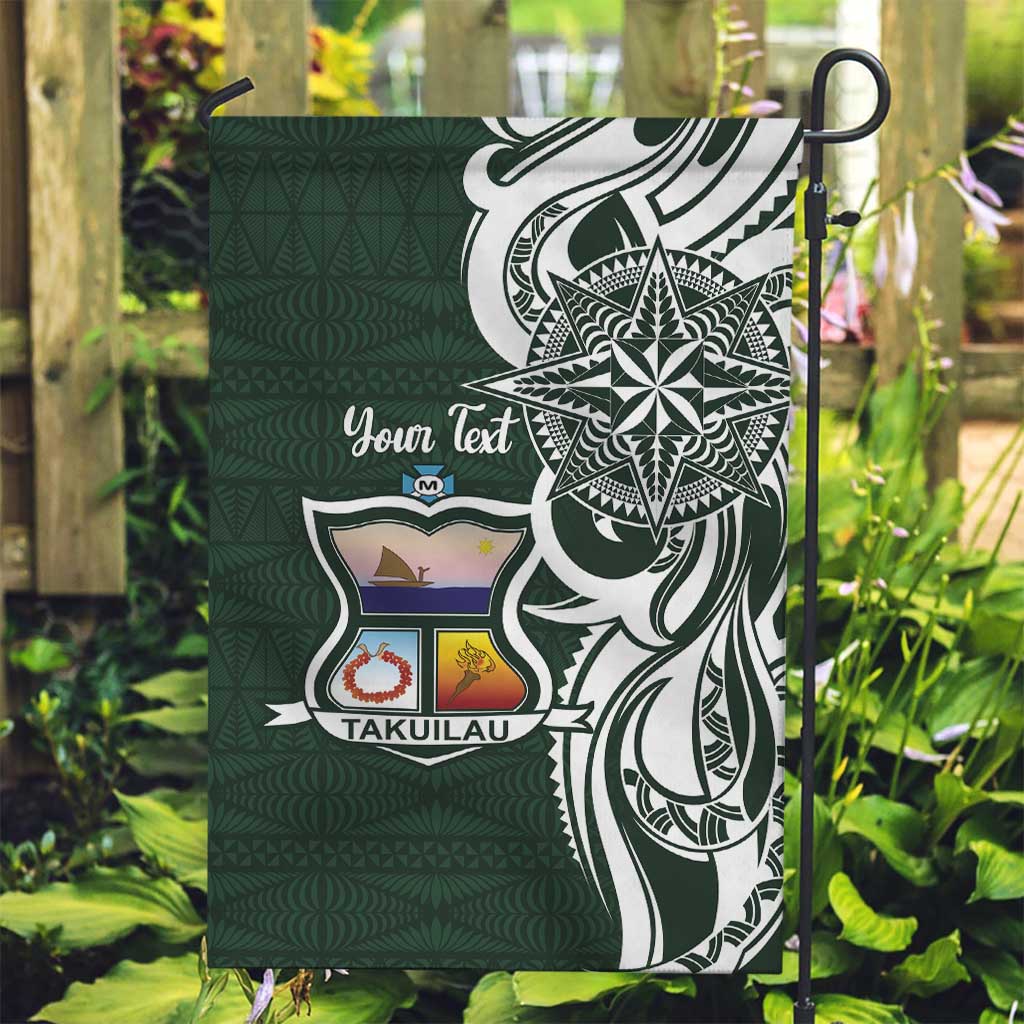 Personalised Tonga Takuilau College Garden Flag Est 1975 Tongan Ngatu Pattern - Polynesian Pride