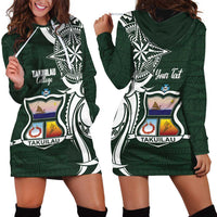 Personalised Tonga Takuilau College Hoodie Dress Est 1975 Tongan Ngatu Pattern - Polynesian Pride